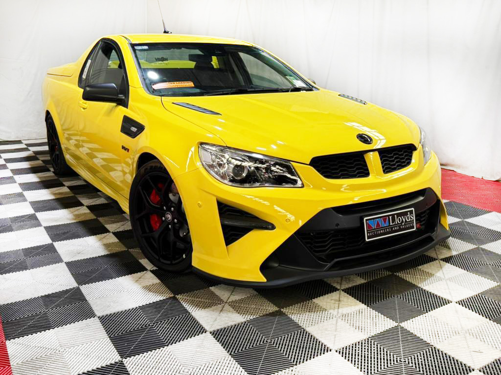 Holden's most expensive car ever sold 'new': the 'Yellah' 2017 HSV GTSR W1 Maloo ute. Holden 2017 HSV GTSR W1 Maloo