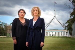 Deborah Mailman (left) is co-hosting the Asia Pacific Screen Awards in Brisbane. The multi-award-winning actress is currently appearing in the small screen Total Control series with Rachel Griffiths.