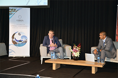 Charlie Wood at AMMA Private Equity's Spring Conference.