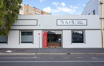 DAIS's new headquarters in Brisbane offers 'shopfront' branding for the first time -- something DAIS teams can experiment with.