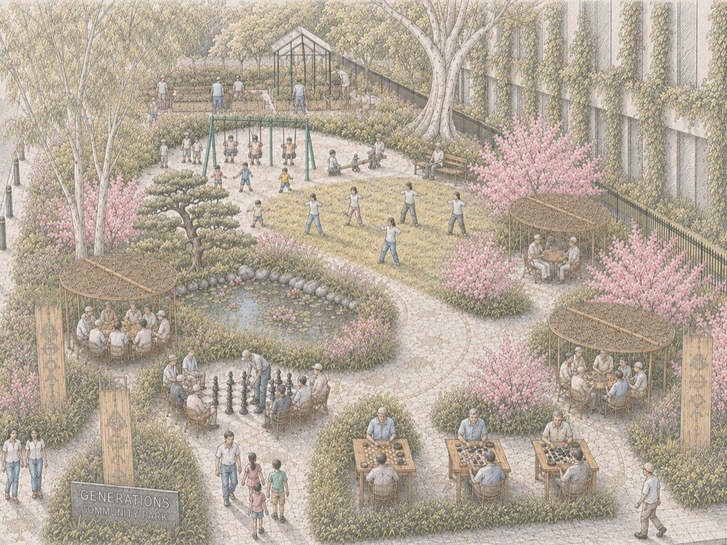 Macquarie's Engineering and Technology Campus will include an acre of landscaped community parkland for students, staff and the local families. Artist Impression supplied. Macquarie Engineering Technology Campus Artist Impression 1 web resized 2